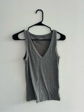 Old Navy Charcoal V-Neck Tank Top